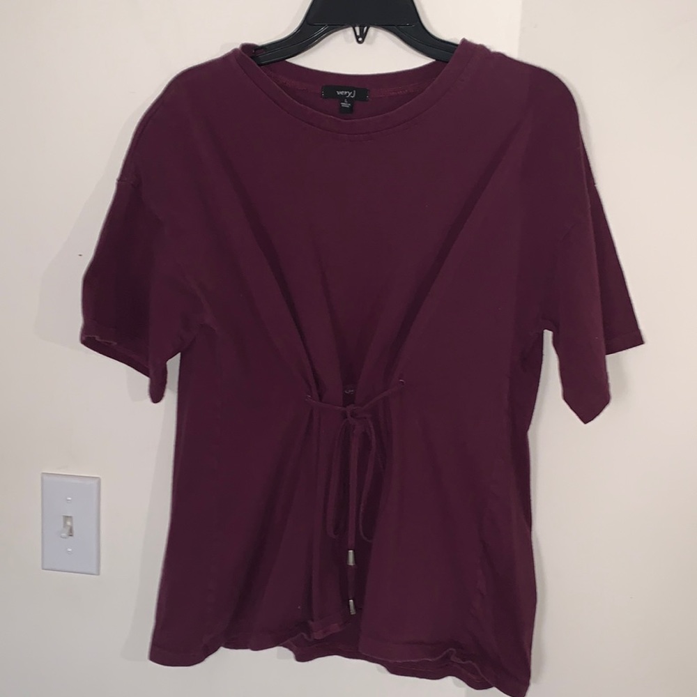 womens size L tshirt - drawstring waist